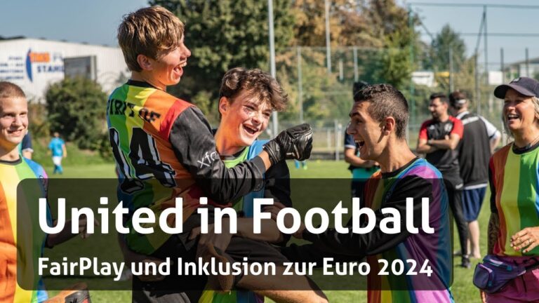 Standbild aus dem Film United in Football über inklusiven Fußball zur EURO 2024